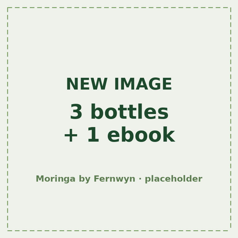 3 Bottles of Moringa by Fernwyn + Free Ebook