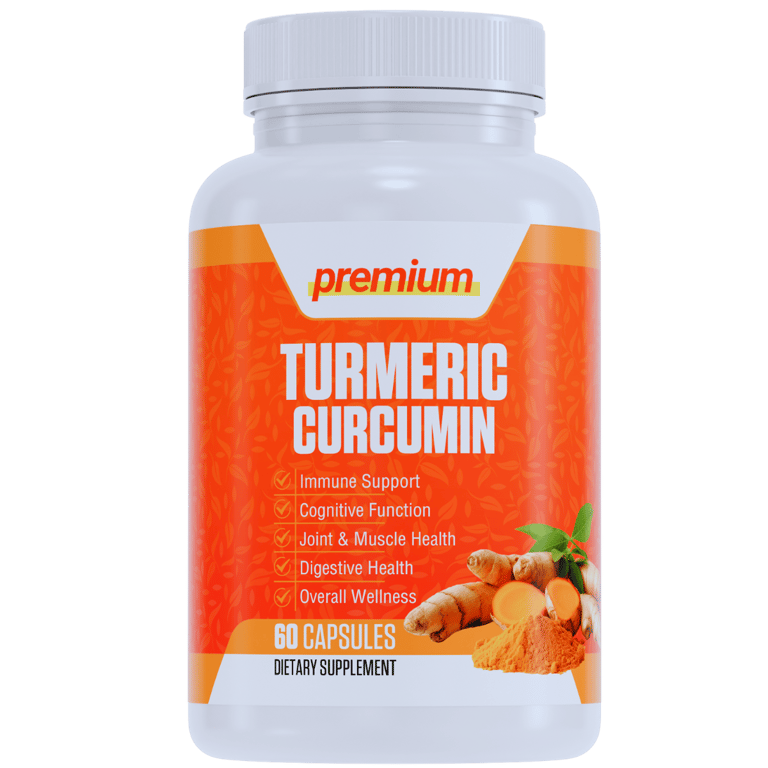 A bottle of Turmeric Curcumin with BioPerine